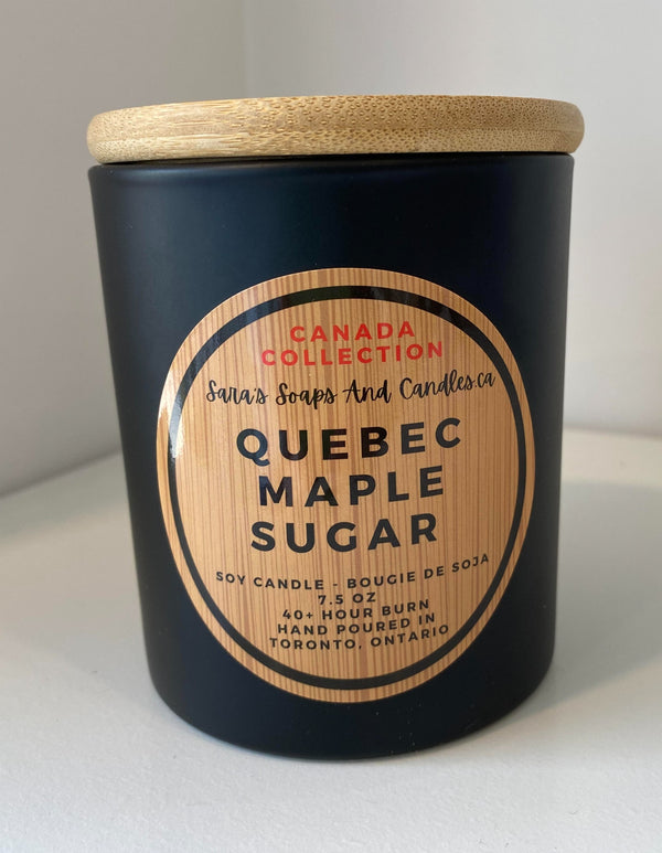 Quebec Maple Sugar Wood Wick Candle