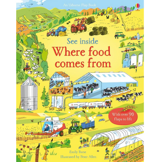 See Inside Where Food Comes From -lift-the-flap children's book