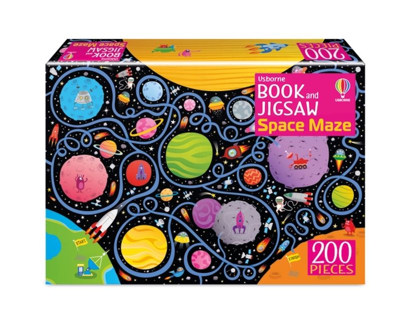 Usborne Book & Jigsaw: Space Maze (200pcs)