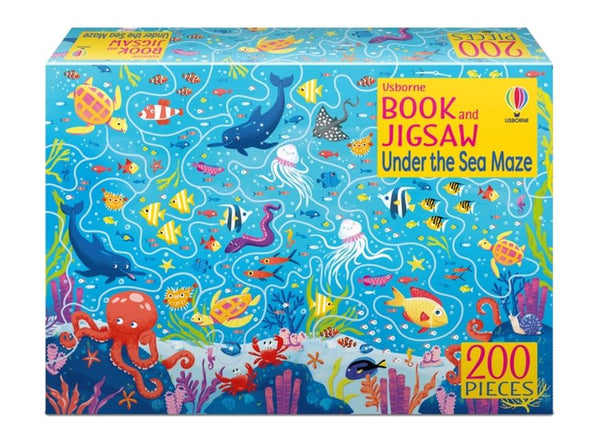 Usborne Book & Jigsaw: Under the Sea Maze (200pcs)