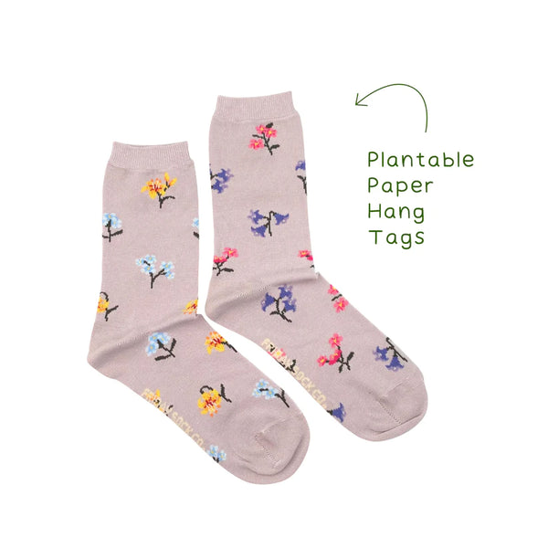 Women's Wildflowers Socks/ Size 5-10