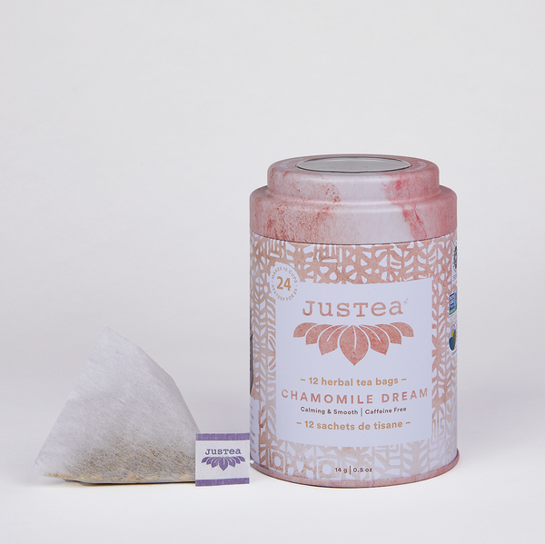 Chamomile Dream Tea Bag Tin Fair-Trade Organic Herbal Tea