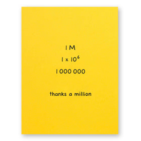 Thanks a Million Card