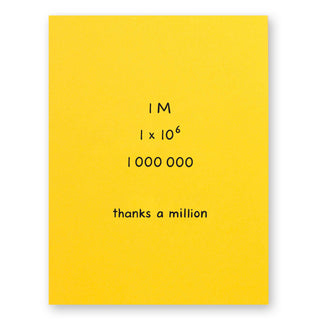 Thanks a Million Card