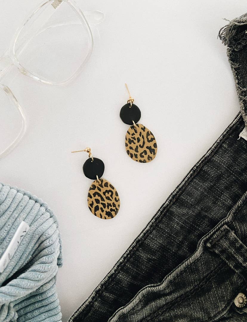 Calla in Black and Leopard | ClayThings Shoppe