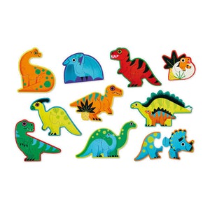 Let's Begin 2-Piece Puzzles - Dinosaurs
