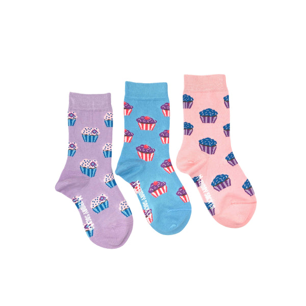 Toddler/Infant socks with cupcake pattern