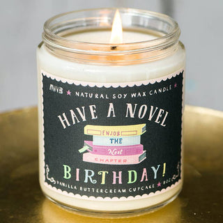 Have a Novel Birthday Candle - Soy Candle