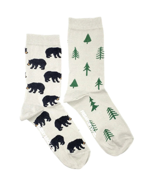 Women’s Bear and Trees Socks/ Size 5-10