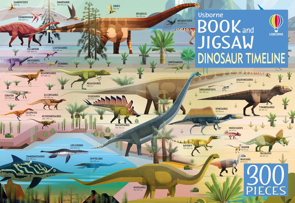 Usborne Book and Jigsaw Dinosaur Timeline (300pc)