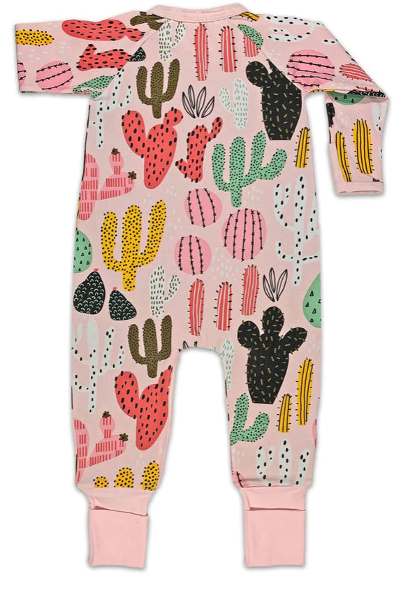 Cacti, Pink Baby Pajamas