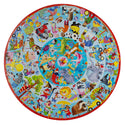Completed Good Deeds 36 Piece Giant Round Puzzle