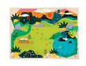 Dinosaur colouring sticker scene 