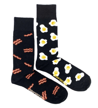 Men’s Bacon and Eggs Breakfast Socks/ Size 7