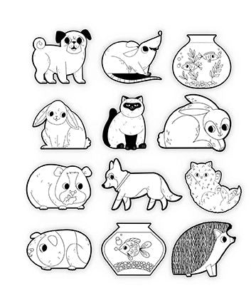 Blank pet stickers 