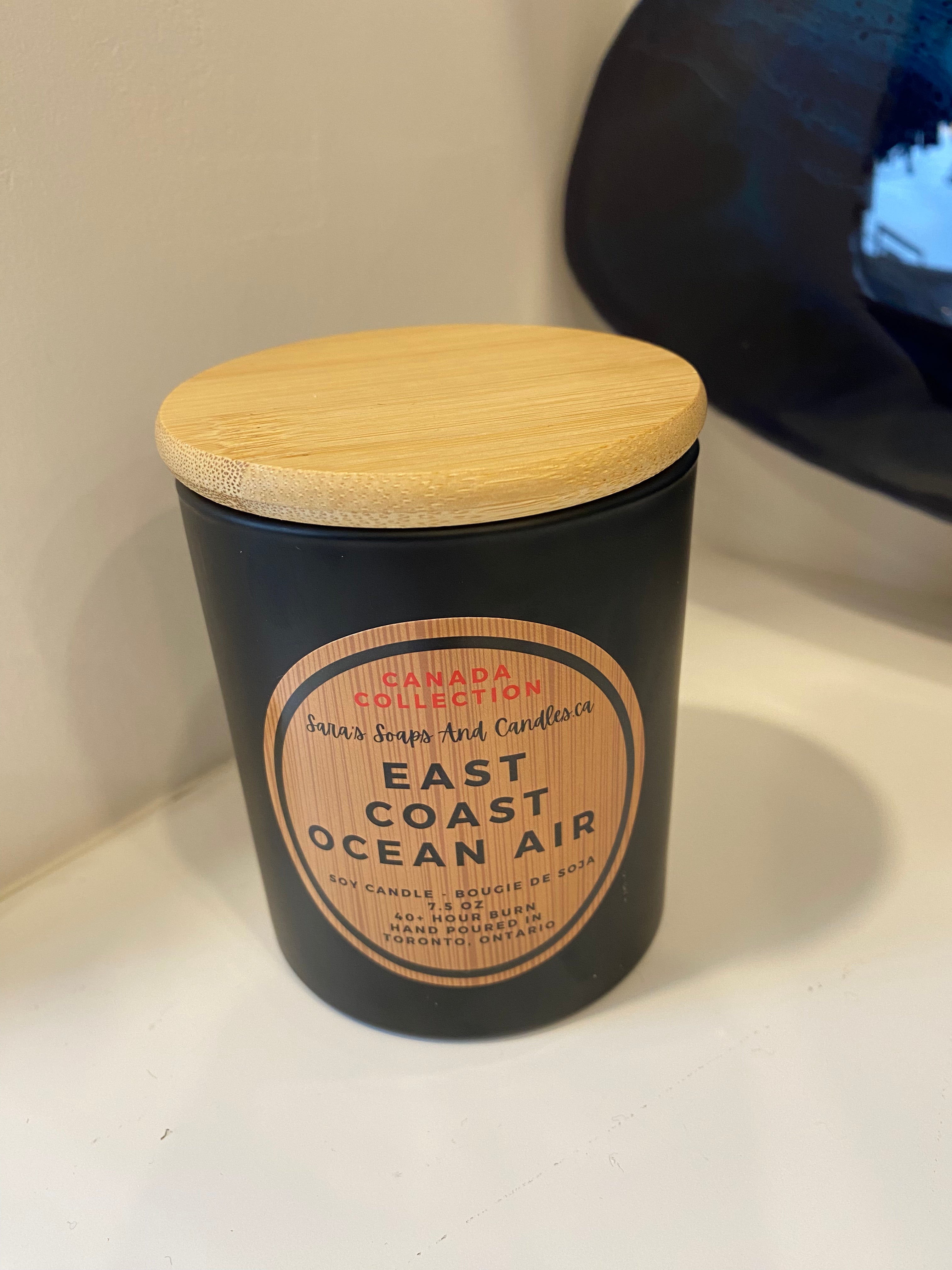 East Coast Ocean Air Wood Wick Candle