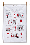 Tea Towel - Reasons to Have a Glass of Wine