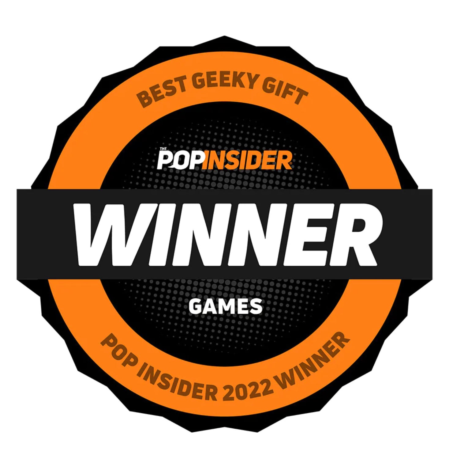 Pop Insider 2022 Winner of the Best Geeky Gift Stamp