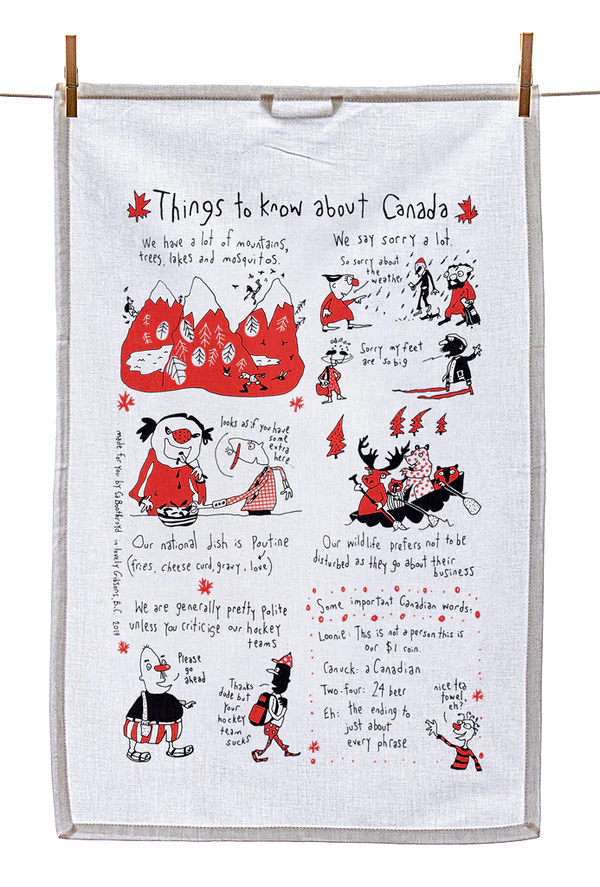 Tea Towel - Things to Know About Canada