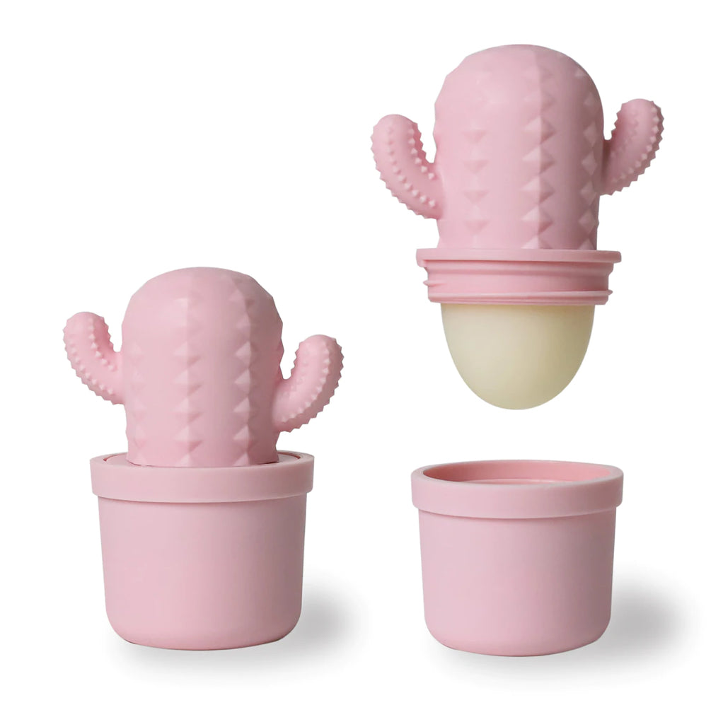 Pink Cactus Lip Balm- Scent: Birthday Cake