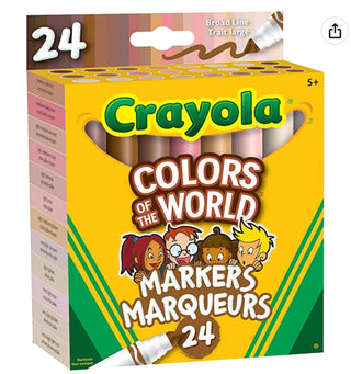 24-Pack Colours of the World Markers