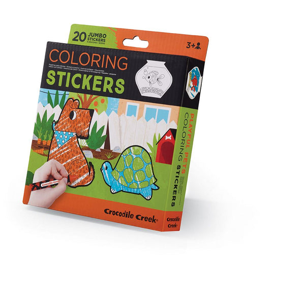 COLORING STICKER/PLAYFUL PETS