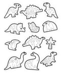 Blank dinosaur stickers