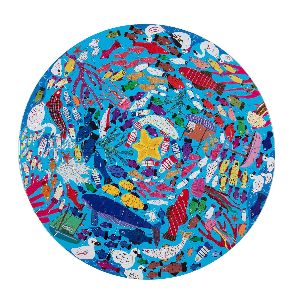 Under the Sea 100 Piece Round Puzzle