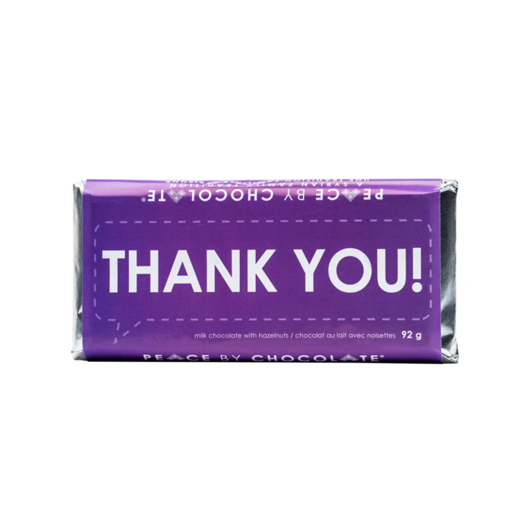 Thank You Chocolate Bar (Peace by Chocolate)