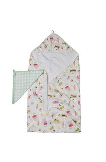 Loulou Lollipop Hooded Towel Set (Sweet Treats)