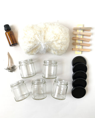Contents of Soy Candle Making Kit