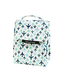 White lunch bag with blue and teal colored airplanes by Keep Leaf