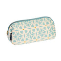 Blue fractal patterned makeup and pencil case (Keep Leaf)
